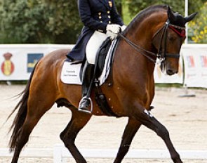 Diana Ostariz on Gumiel at the 2012 CDN Festival de Doma Clásica RACE :: Photo © Top Iberian