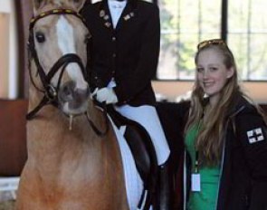 Jessica Krieg with her former pony Danilo, now ridden by Nadine Krause