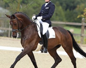 Finnish Henri Ruoste on the Rhinelander mare Rosamunde (by Rock Forever x Fidermark)