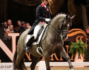 Charlotte Dujardin and Valegro win at the 2012 CDI-W London :: Photo © Risto Aaltonen