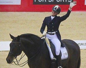 Silvia Rizzo and Donnerbube II at the 2012 CDI-W Lyon