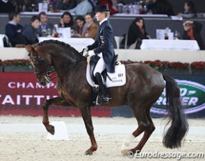 Helen Langehanenberg and Damon Hill win the 2012 CDI Mechelen Grand Prix :: Photo © Astrid Appels