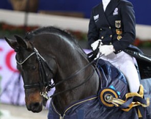 Helen Langehanenberg and Rohjuwel win the Prix St Georges at the 2012 CDI Mechelen :: Photo © Astrid Appels