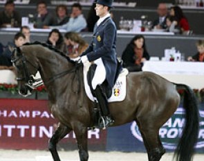 Mario van Orshaegen and Wilco V at the 2012 CDI Mechelen :: Photo © Astrid Appels