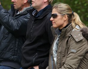 Sjaak van der Lei and Adelinde Cornelissen watching Adelinde's student Anna Krishtopa