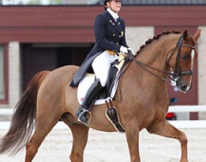 Claire Gallimore on Daniolo at the 2012 CDIO-JR Moorsele :: Photo © Astrid Appels