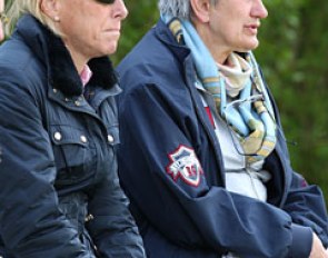 Trainer Arlette Holsters and Belgian chef d'equipe Laurence van Doorslaer