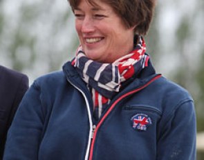 Claire Moir serving as British chef d'equipe at the 2012 CDIO-PJYR Moorsele :: Photo © Astrid Appels