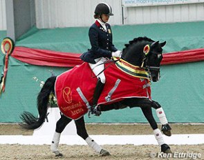 Maisie Scruton and Rembrandt win at the 2012 CDN Myerscough College :: Photo © Ken Ettridge