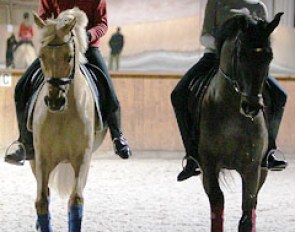 Anastasia Huet and Lavinia Arl on the centerline