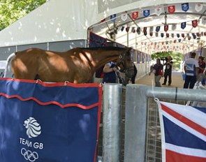 eading into the Team GB stables at Greenwich Park :: Photo © Kit Houghton/FEI