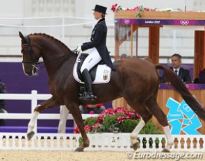 Anabel Balkenhol and Dablino at the 2012 Olympic Games :: Photo © Astrid Appels