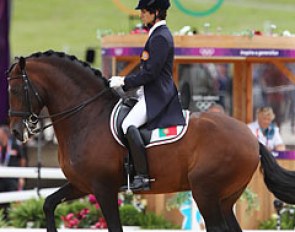 Portuguese individual Olympian Gonçalo Carvalho on the Lusitano stallion Rubi