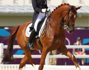 Adelinde Cornelissen and Parzival at the 2012 Olympic Games :: Photo © Astrid Appels