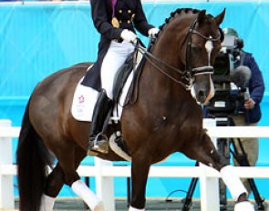 Charlotte Dujardin and Valegro in the lap of honour