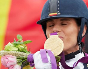 Belgian Michele George wins individual gold at the 2012 Paralympics :: Photo © Liz Gregg