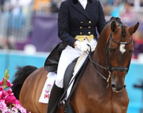 Ashley Holzer on PJ Rizvi's Dutch warmblood gelding Breaking Dawn (by Akribori)
