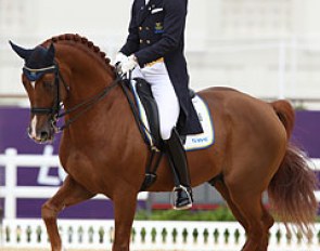 Competing in the Special with a spiking flu, Patrik Kittel might have his last show on Scandic as the stallion will be on the market after the Games