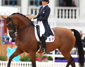 Jessica Michel on the Oldenburg mare Riwera (by Welt Hit II x Noble Roi xx)