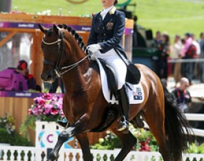 Australian Lyndal Oatley making her Olympic debut on Sandro Boy, aka "Nissa"