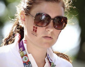 Nathalie zu Sayn-Wittgenstein's groom Benedicte Stine Olsen. She has already collected quite a few Olympic pins!