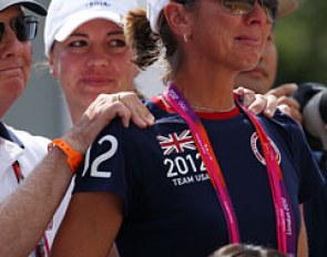 Steffen's wife Shannon Peters in tears