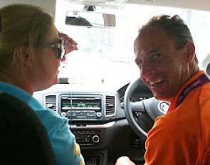Nicole Werner and Patrick van der Meer in London