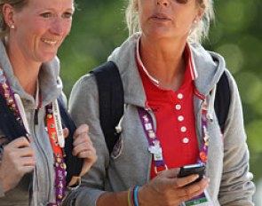 Danish team riders Nathalie Zu Sayn-Wittgenstein and Anne van Olst