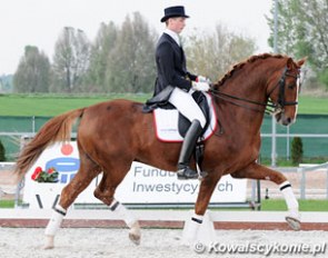 Polish junior rider Jan Gawecki on Quest