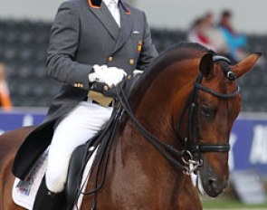 Spanish Jose Daniel Martin Dockx on Hampton Green Farm's Grandioso