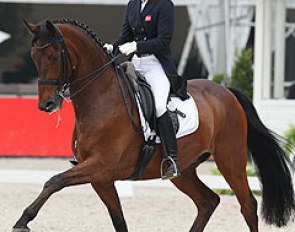 Lone Jorgensen and FBW De Vito at the 2012 CDIO Rotterdam :: Photo © Astrid Appels