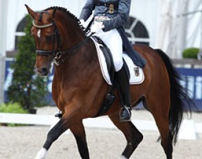 Anja Plonzke and Le Mont d'Or at the 2012 CDIO Rotterdam :: Photo © Astrid Appels