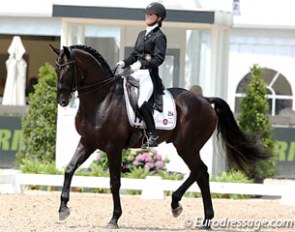 Minna Telde and Santana at the 2012 CDIO Rotterdam :: Photo © Astrid Appels