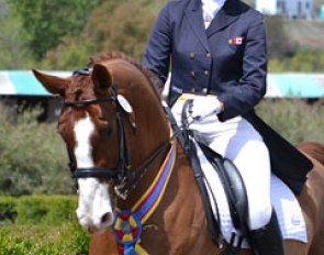 Rochelle Kilberg and Rudy win the Inter I Kur to Music at the 2012 CDI San Juan Capistrano :: Photo © Jennifer Keeler