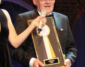 Eric Lette receives the "Honorary Award" at the 2012 Swedish Riders' Gala :: Photo © SRF