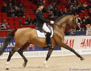 Kristian von Krusenstierna and Biggles at the 2012 CDI-W Stockholm