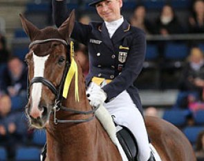 Anabel Balkenhol and Dablino win the CDI4* Grand Prix at the 2012 CDI-W Stuttgart :: Photo © LL-foto.de