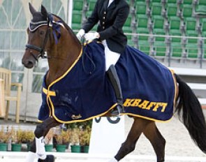 Audrone Krikstaponyte-Alejuniene and Caprilot Star won the national L level competition 