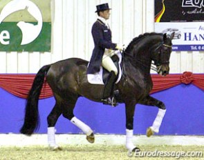 Christoph Koschel and Rubin Cortes at the 2012 Oldenburg Stallion Parade :: Photo © Astrid Appels
