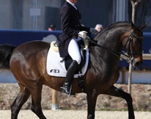 Dutch Antilles rider Susan de Klein on the Trakehner Prins