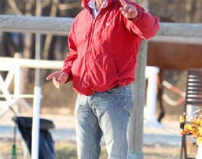 German trainer and horse dealer Dirk Haese is coaching a few students in Vidauban
