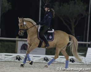 Swiss Anastasia Huet is schooling her new pony Equestricons Day of Diva in Vidauban