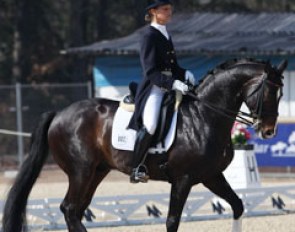 American born Carrie Schopf is now riding for Armenia. She bought Sancisco OLD last year and is climbing the ladder