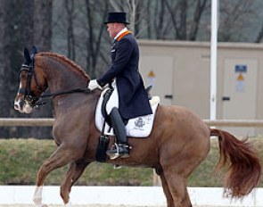 Alex van Silfhout on the Belgian warmblood Locke (by Gottwald)