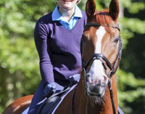 Carola Koppelmann and Le Bo going for a hack in the Warendorf forest :: Photo © Silke Rottermann
