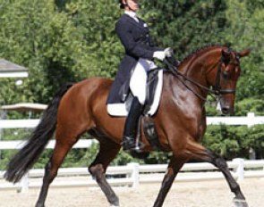 Jessica Jo Tate and Faberge at Dressage at Lamplight in 2012