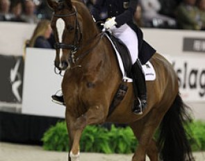 Nadine Capellmann and Girasol finished seventh riding to a medley of songs by Udo Jürgens