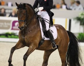 Lone Jorgensen and De Vito finished 10th. "Well done 'Hulle'," Jorgensen said about her horse. "A few mistakes but they were mine."