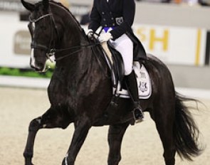 Finnish Mikaela Lindh and Skovlunds Mas Guapo finished 13th with 71.696% at the 2012 World Cup Finals