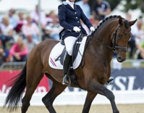 Mirelle van Kemenade-Witlox on the KWPN licensed stallion Cachet L at the 2012 World Young Horse Championships :: Photo © Digishots.nl